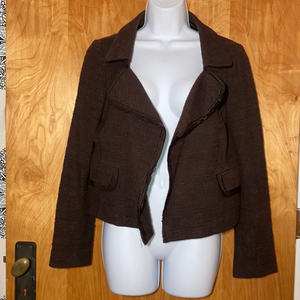 Banana Republic Brown Open Jacket Size 4